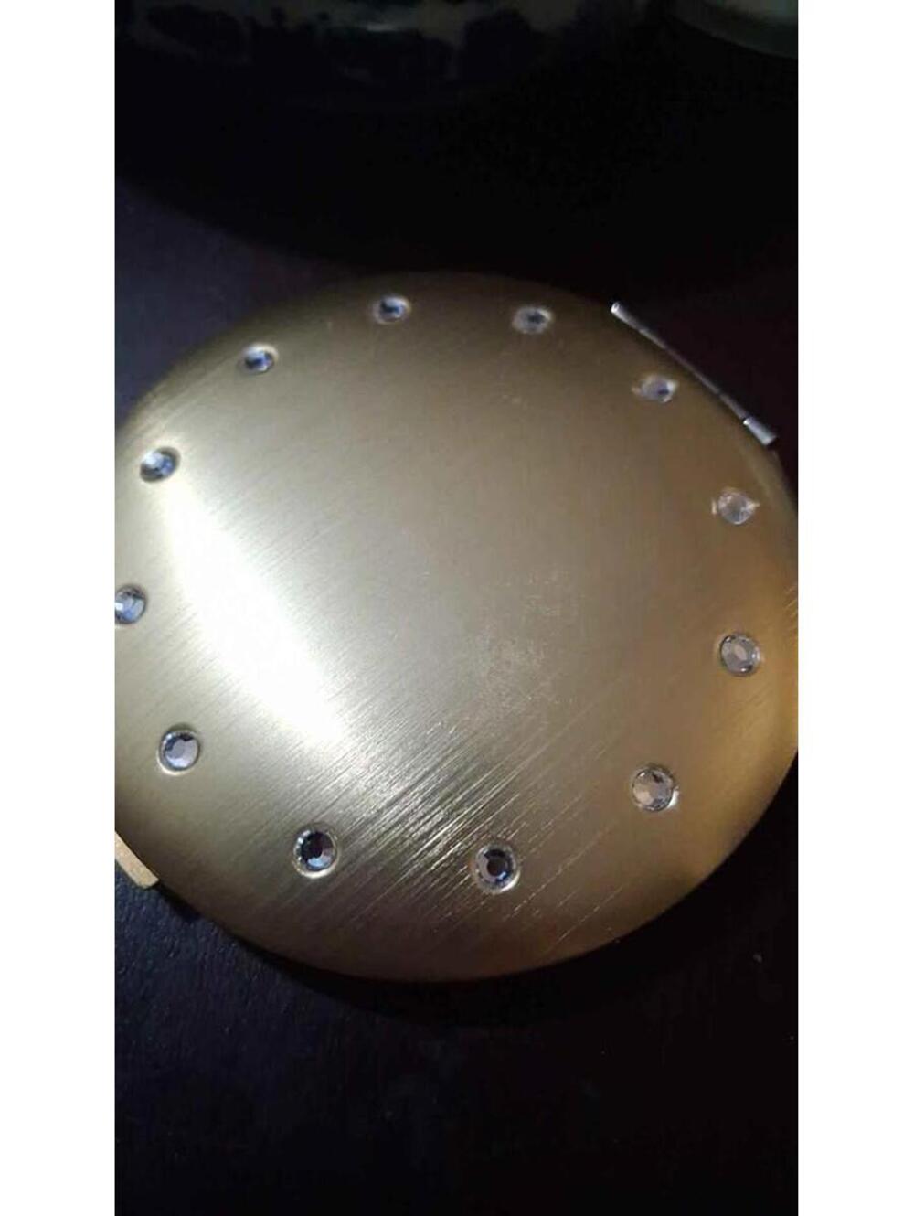 Vintage 2003 Avon Jeweled Double Mirror Compact